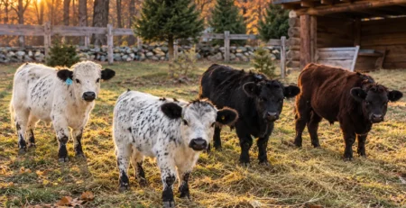Star Hill's four adorable micro-miniature American Park cows